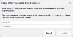 AltServer输入账号密码。