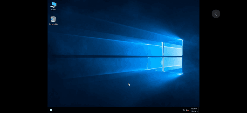 在 iPhone 中运行的 Windows 10.