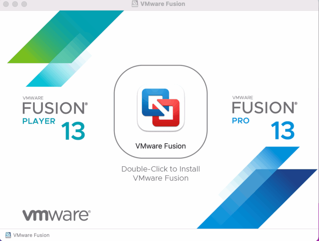 VMware Fusion 安装界面。