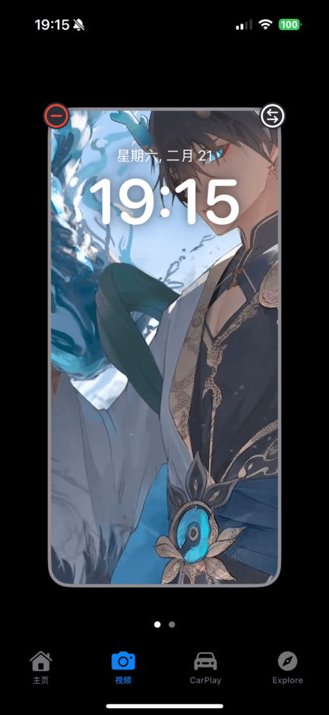 在 Pocket Poster 中添加视频后的效果。