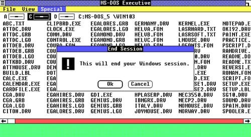 Windows 2.0 的一张截图。