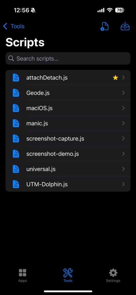 StikDebug 中的脚本。