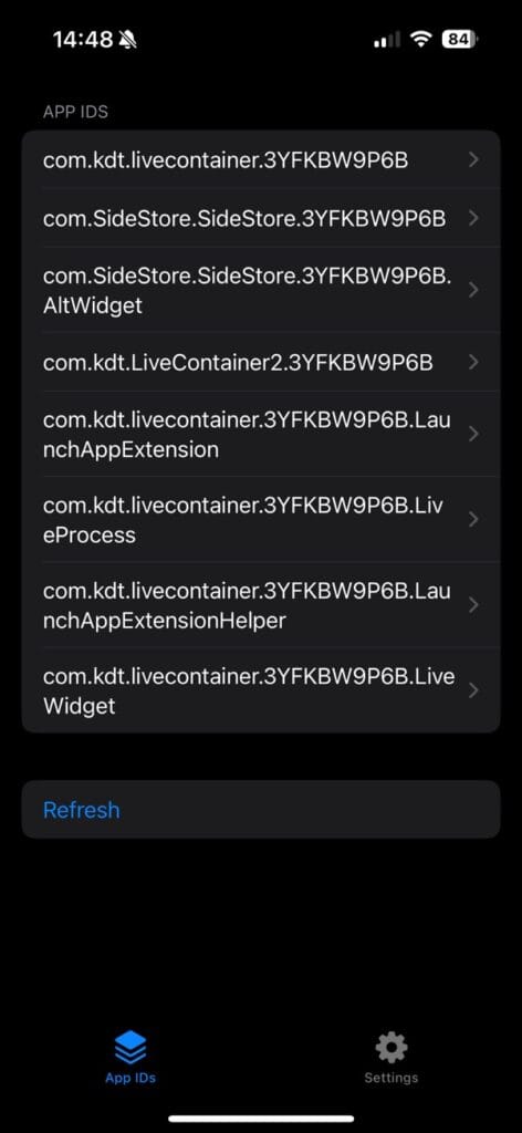 获取到的所有 App ID。