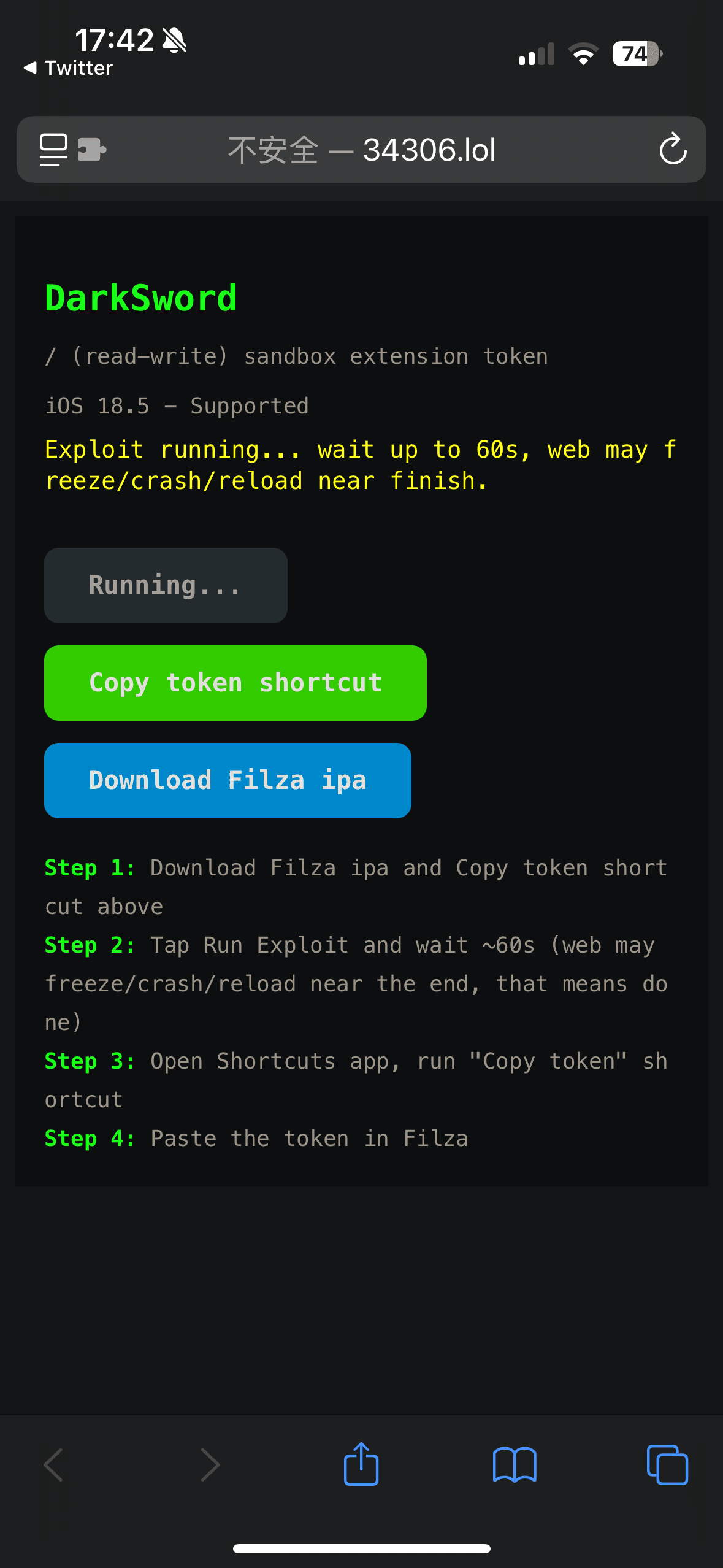 iOS 17-26 使用 Filza - 晴雨技术笔记