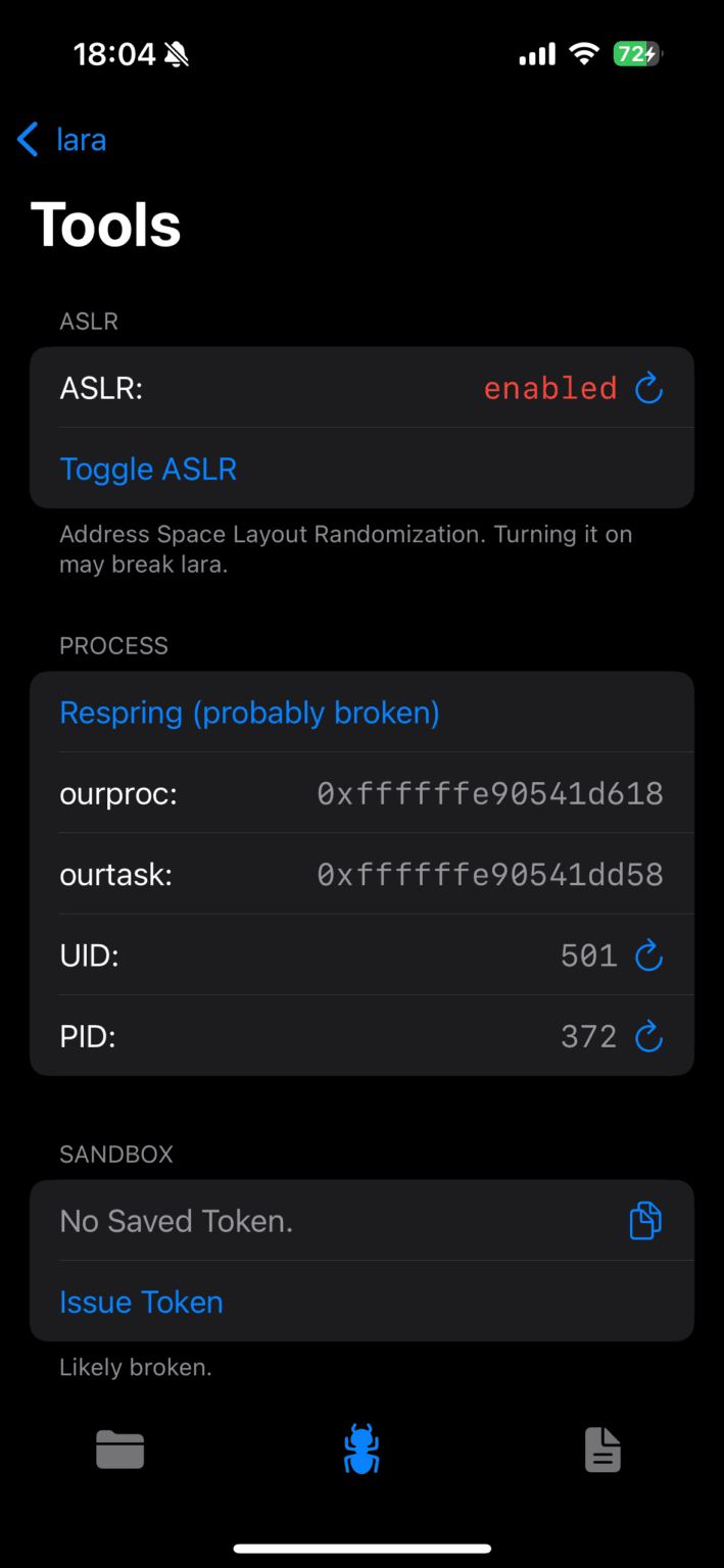 lara [iOS 16.7.2 - 26.0.1] - 晴雨技术笔记