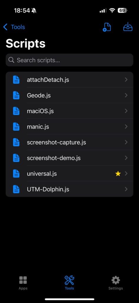启用 universal.js 脚本。