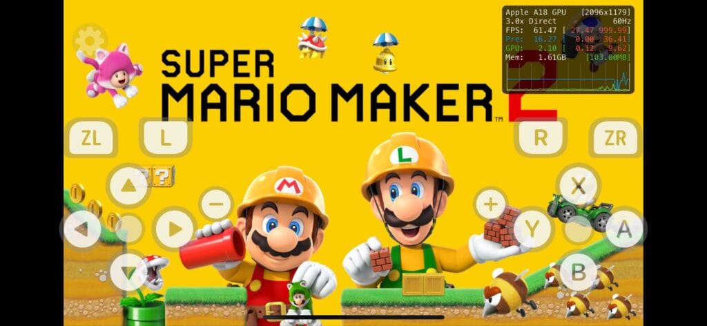 在 MeloNX 中运行 Switch 游戏。