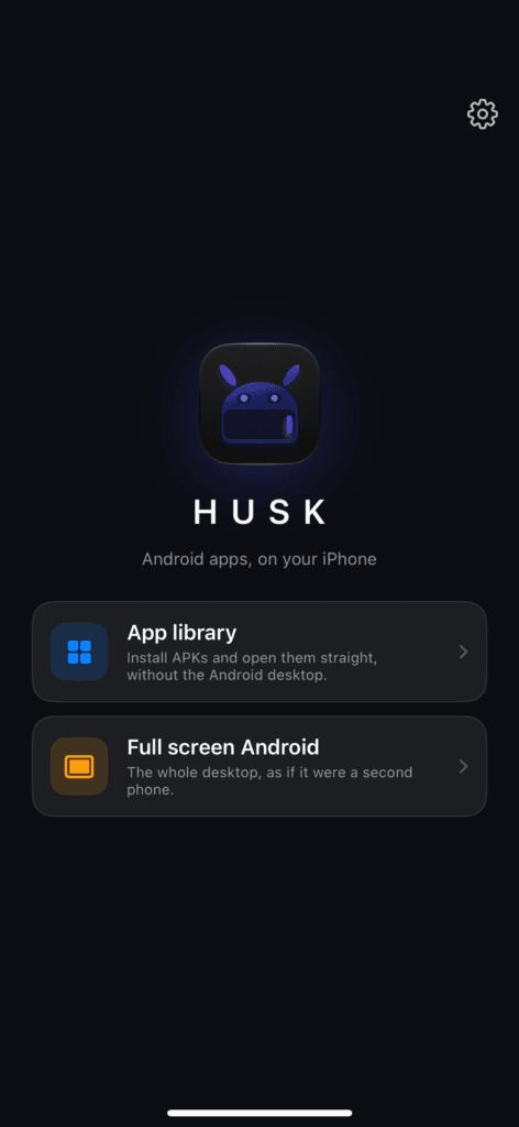 在 Husk 中启动安卓。