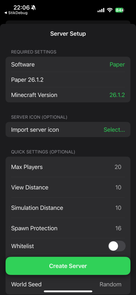 下载 Minecraft 服务器核心。